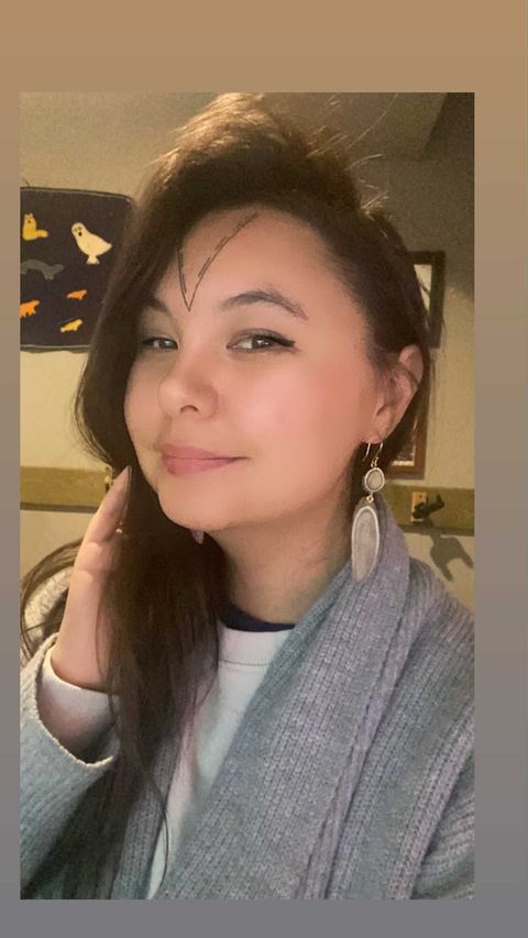 Beautiful Tapisa with the Caribou Antler Earrings