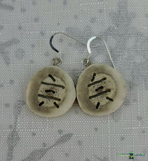 Caribou Antler Inukshuk Earrings