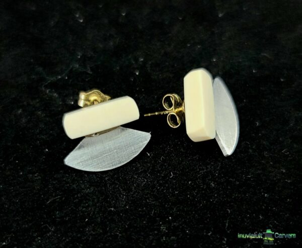Mammoth Ivory Ulu Studs