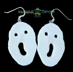 Walrus Ivory Ghost Earrings